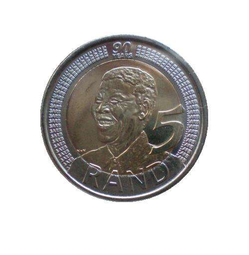30 x BRILLIANT UNC (Unciculated) 2008 MANDELA 90th B-DAY R5 COINS!!!