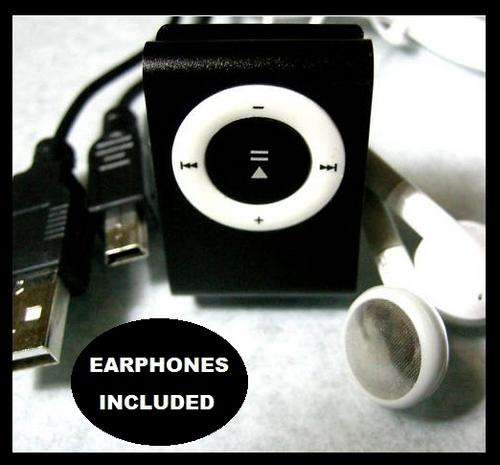 Portable Mini Shuffle MP3 Player [BLACK]