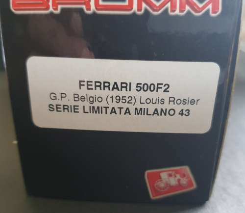 Brumm Ferrari 500 F2