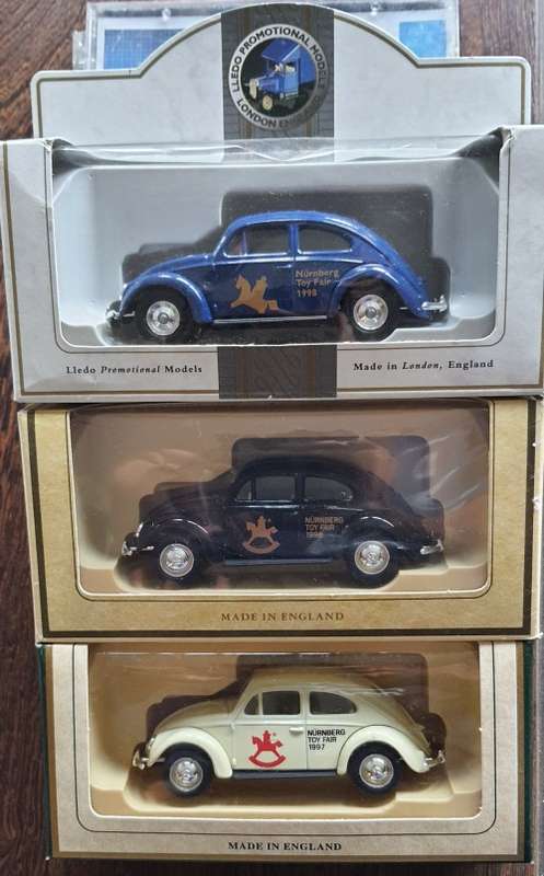 Set of 3 Lledo Vw Beetles