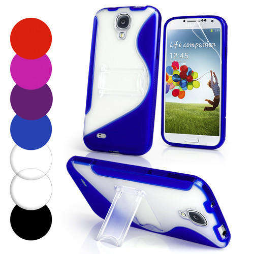Samsung Galaxy S4 i9500 - S Line Wave Gel Case Cover Stand