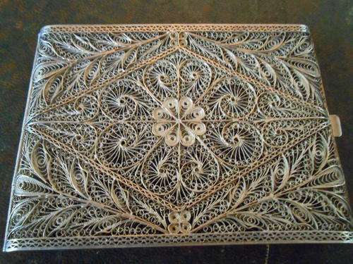 Sterling Silver Filigree Case (Large Size)