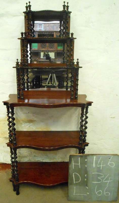 Victorian Rosewood Display Whatnot