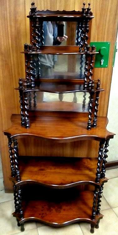 Victorian Rosewood Display Whatnot