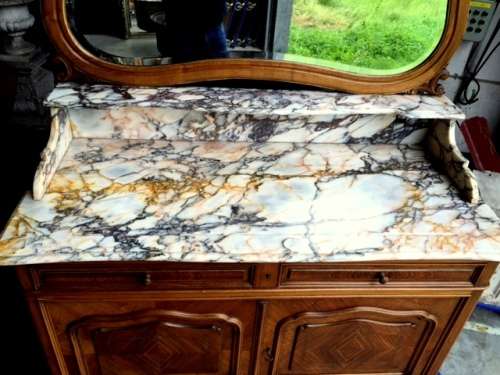 Louis XV Vanity/ Dressing Table with a Beautiful Marble top