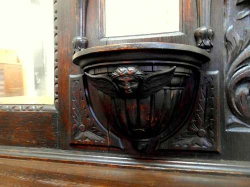 Beautiful Oak Jacobean carved Sideboard