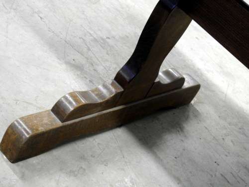 Parquetry table in oak