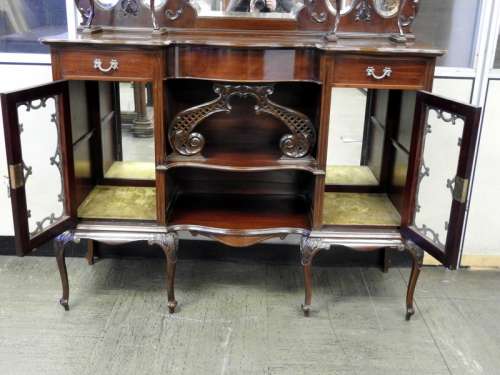 Victorian  Mahogany sideboard/Display cabinet
