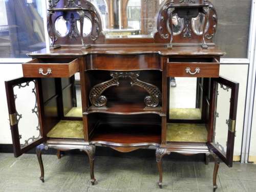 Victorian  Mahogany sideboard/Display cabinet