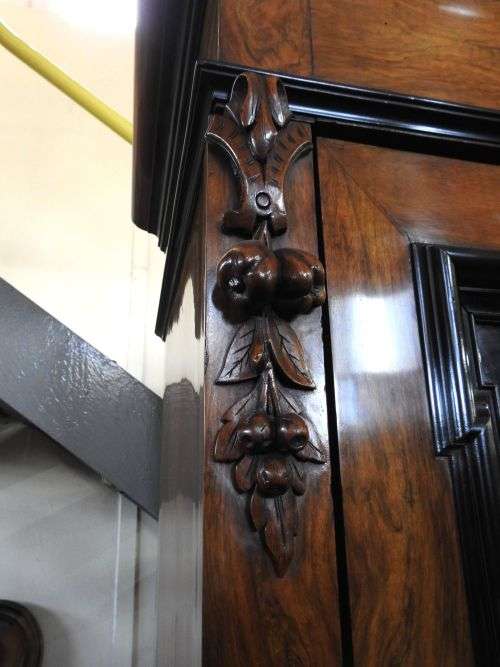 Beautiful Napoleon III Armoire in Palisander/Rosewood and Ebony