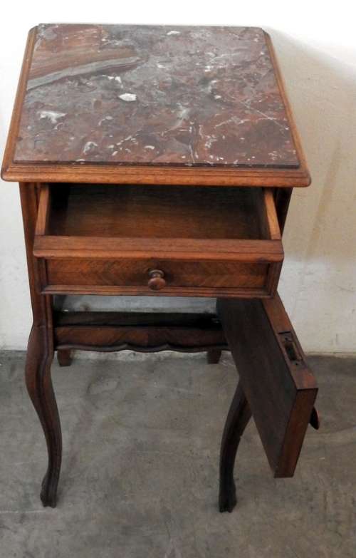 French KIngswood and Walnut Nightstand