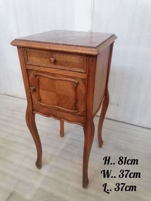 French KIngswood and Walnut Nightstand