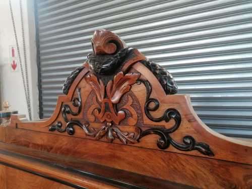 Beautiful Napoleon III Armoire in Palisander/Rosewood and Ebony