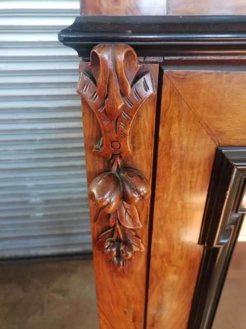 Beautiful Napoleon III Armoire in Palisander/Rosewood and Ebony