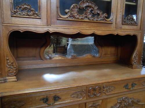 Louis XV Oak Cabinet/ Display cabinet