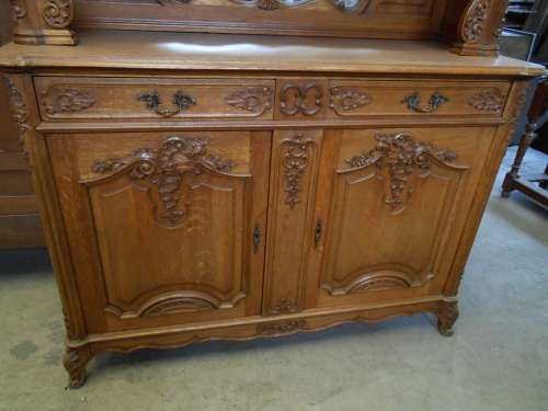 Louis XV Oak Cabinet/ Display cabinet