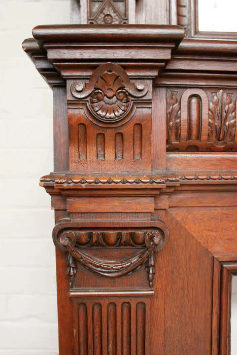 Oak Henry II Fire mantel