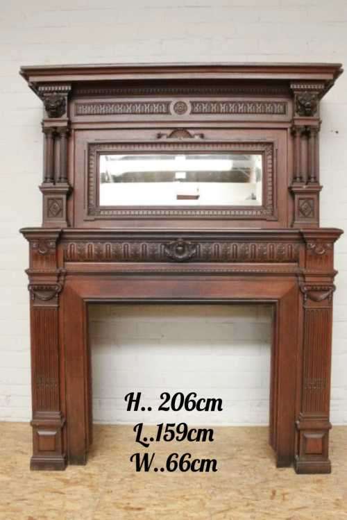 Oak Henry II Fire mantel