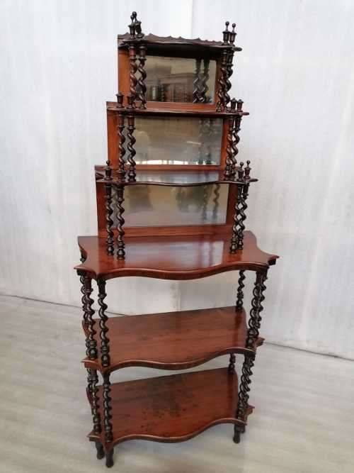 Victorian Rosewood Display Whatnot