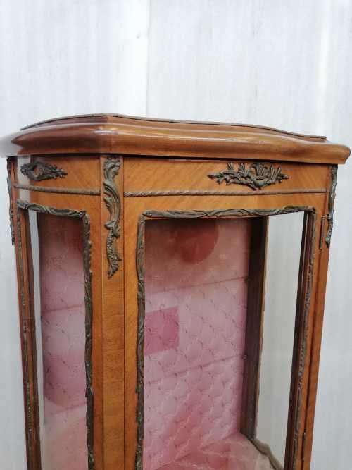 1930`s French Louis XV Style Vernis Martin Curio cabinet