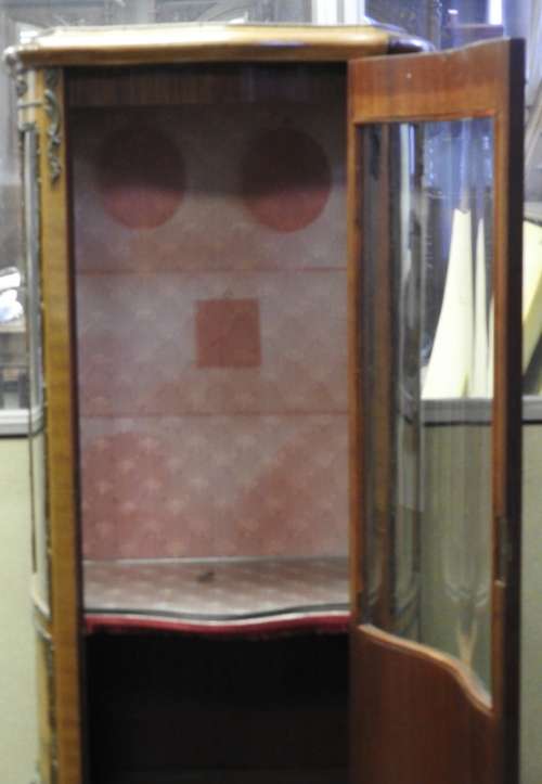 1930`s French Louis XV Style Vernis Martin Curio cabinet