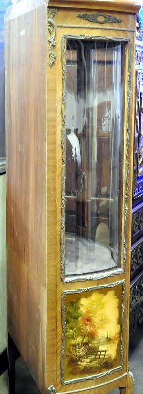 1930`s French Louis XV Style Vernis Martin Curio cabinet