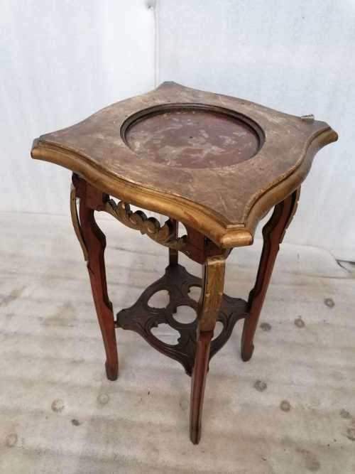 Mahogany Gilded Plant stand