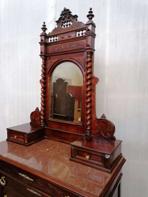 Louis XIII Mahogany Dressing Table