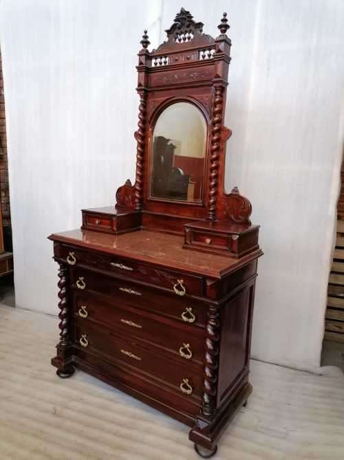 Louis XIII Mahogany Dressing Table