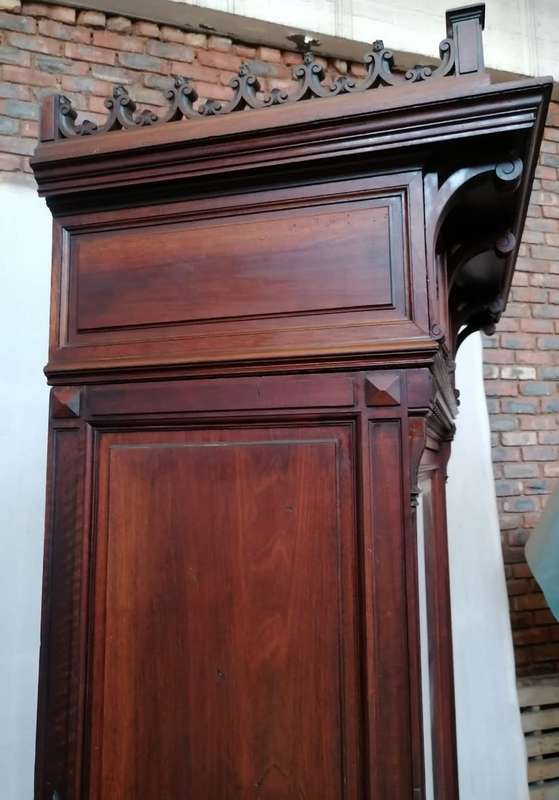 Beautiful  19th Century Walnut Gothic and Renaissance Armoire