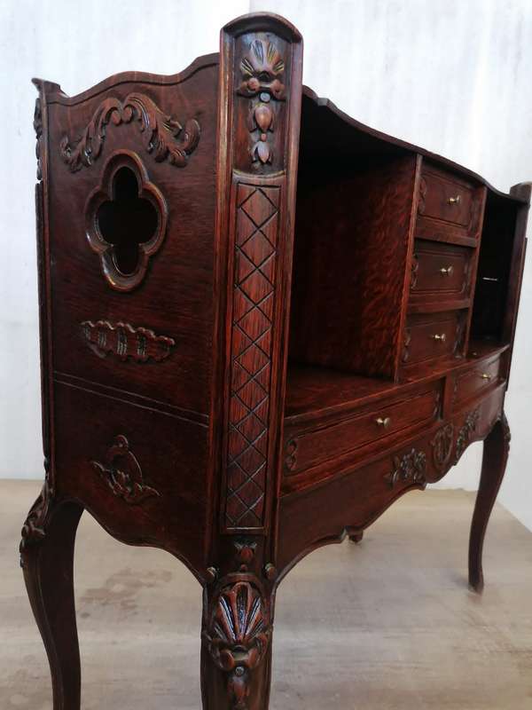 French Provincial Cabinet in Oak
