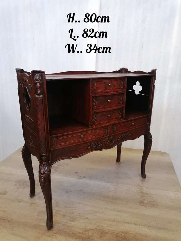 French Provincial Cabinet in Oak