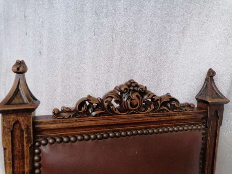 Unique Set of  19th Century  Walnut Gothic chairs