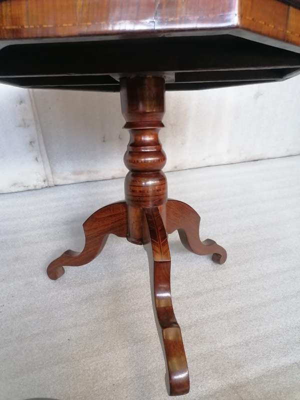 19th Century Italian Inlaid Parquetry occasional Table