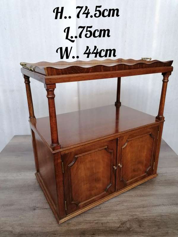 Edwardian Mahohany Tray table/cabinet
