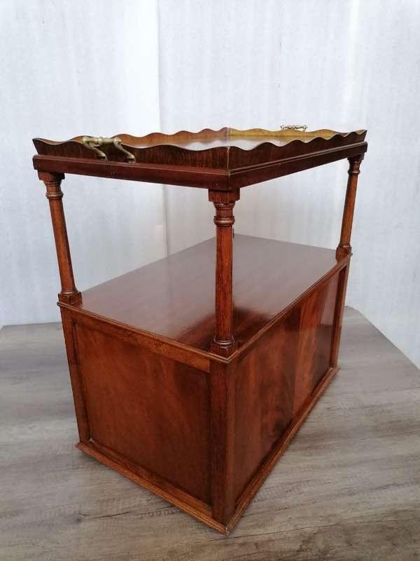Edwardian Mahohany Tray table/cabinet