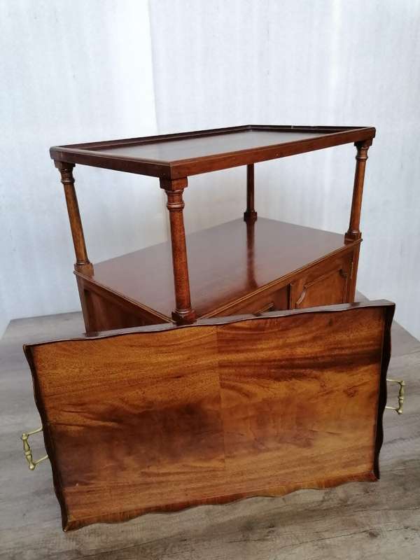 Edwardian Mahohany Tray table/cabinet