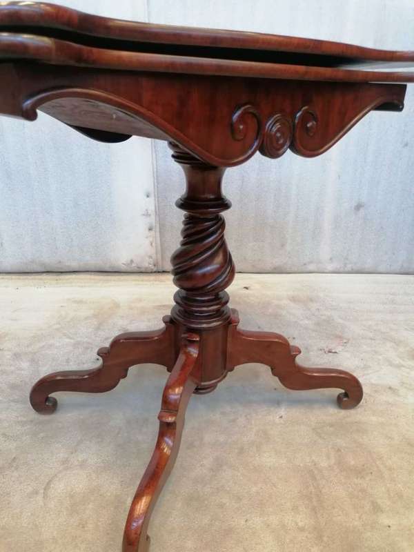 Victorian Mahogany Card Table