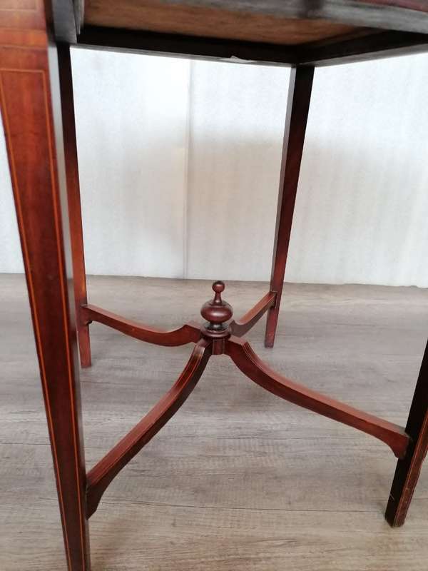 MAHOGANY SHERATON REVIVAL PEMBROKE TABLE