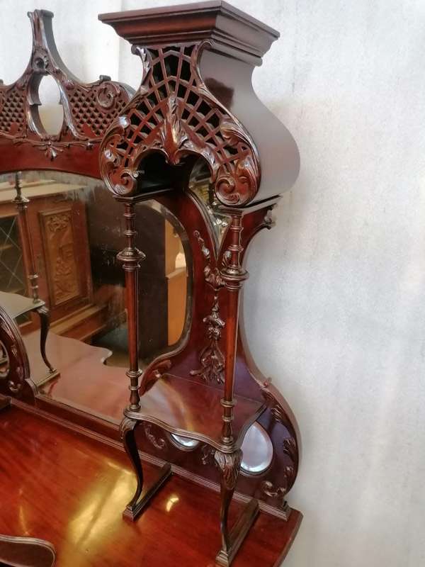 Victorian  Mahogany sideboard/Display cabinet