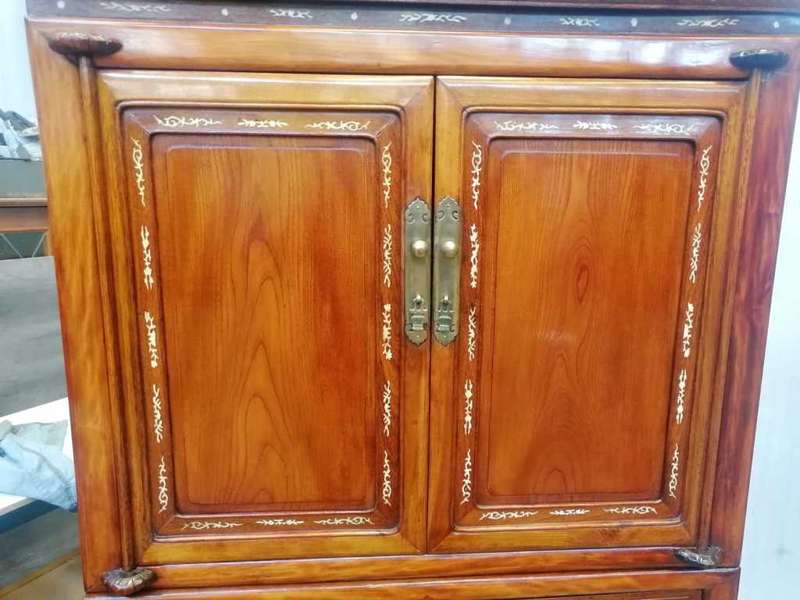 19th Century Chines cabinet with bone inlay
