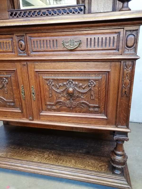 Louis XVI server in oak