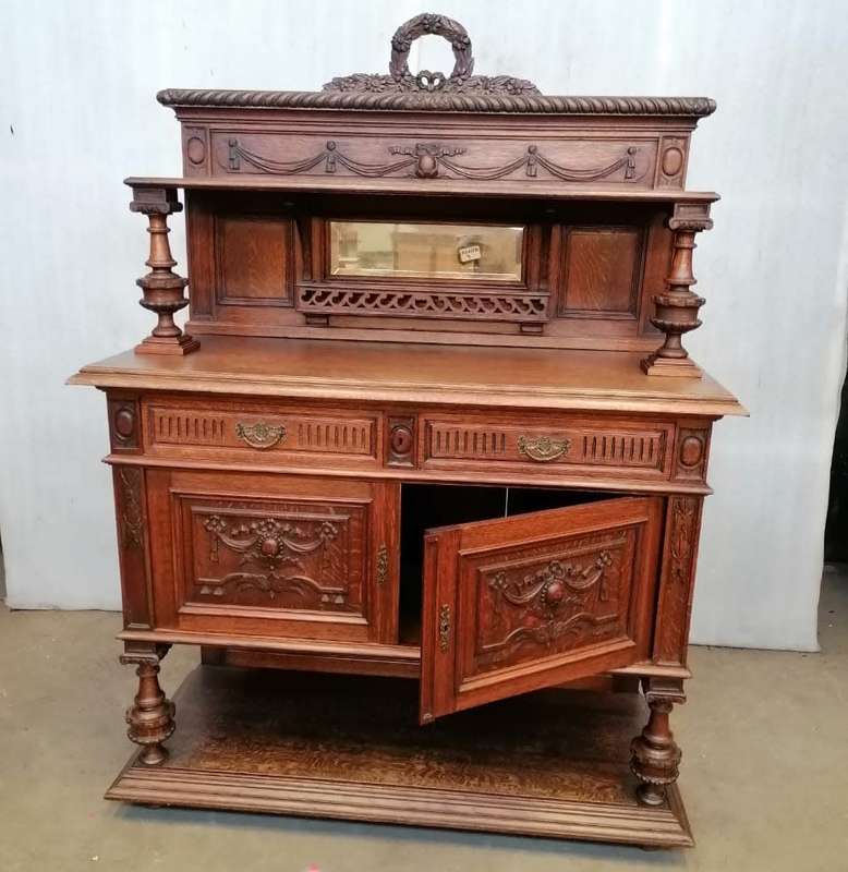 Louis XVI server in oak