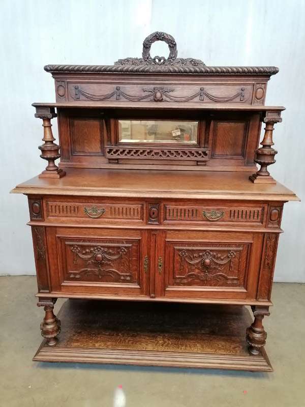 Louis XVI server in oak
