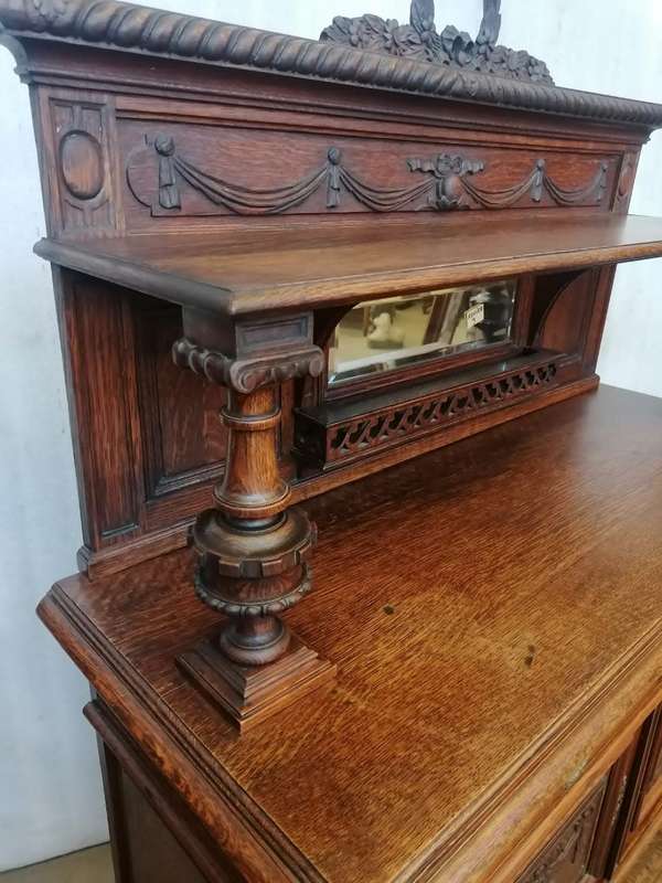 Louis XVI server in oak