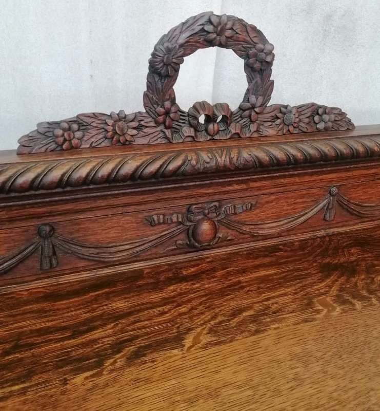 Louis XVI server in oak
