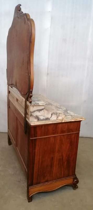 Louis XV Vanity/ Dressing Table with a Beautiful Marble top