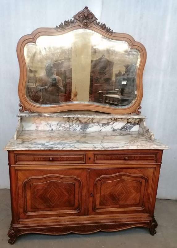Louis XV Vanity/ Dressing Table with a Beautiful Marble top