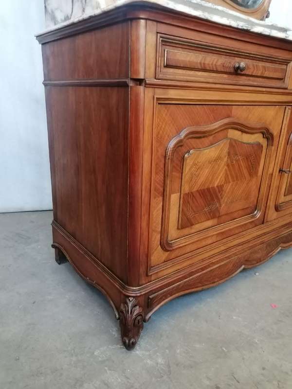 Louis XV Vanity/ Dressing Table with a Beautiful Marble top