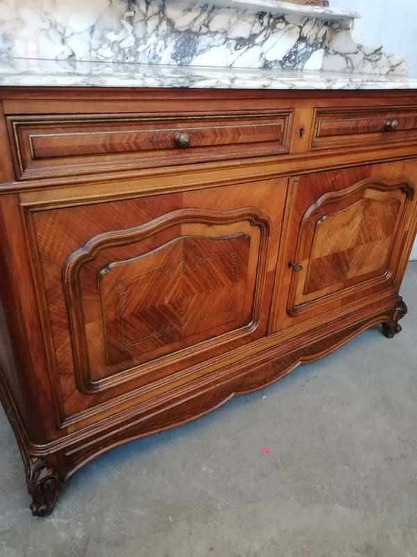 Louis XV Vanity/ Dressing Table with a Beautiful Marble top